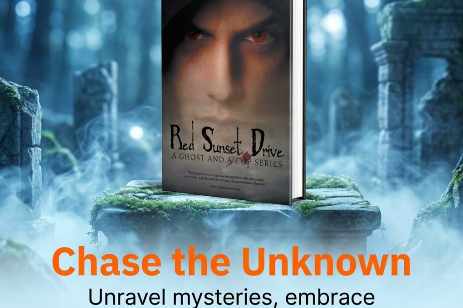 Book cover Red Sunset Drive in misty forest