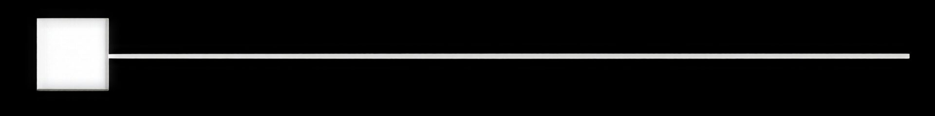 Abstract white bar and square